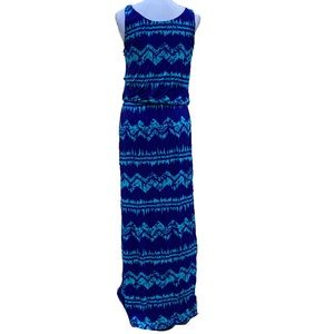 Pixley Woman blue maxi long casual dress Size M